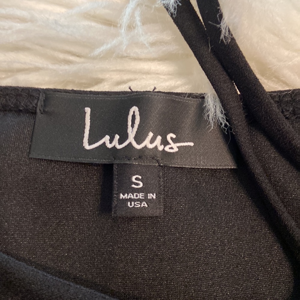 LULUS Dress size S brand new with tag color black length 33” bust 26” - Picture 8 of 12